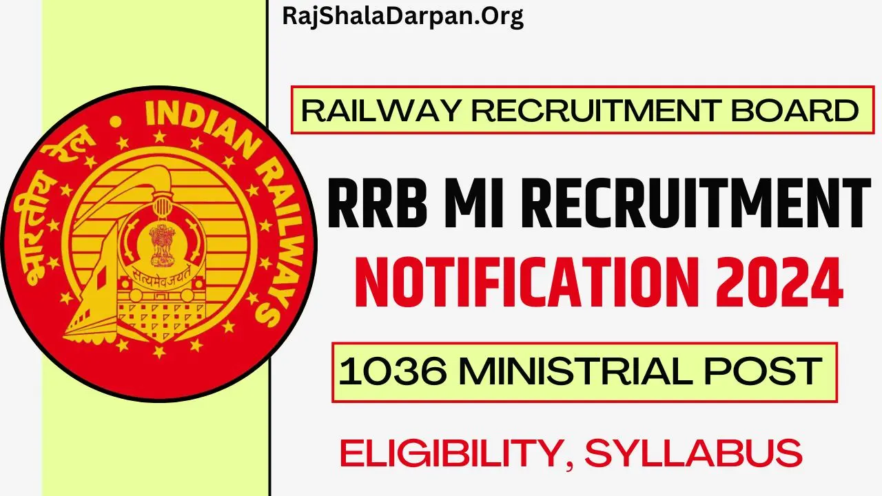 RRB MI Recruitment 2025 Notification For 1036 Posts Apply Online, Eligibility & Exam Dates