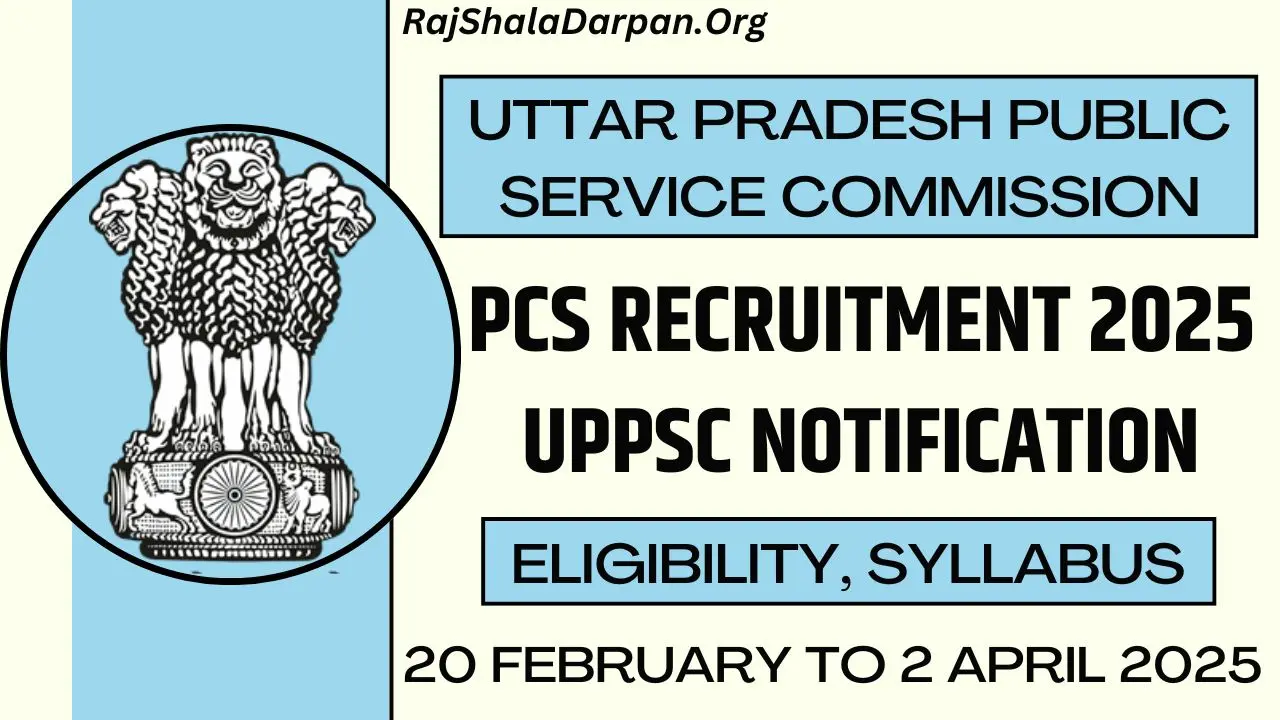 UPPSC PCS Recruitment 2025 Notification For 200 Posts Apply Online