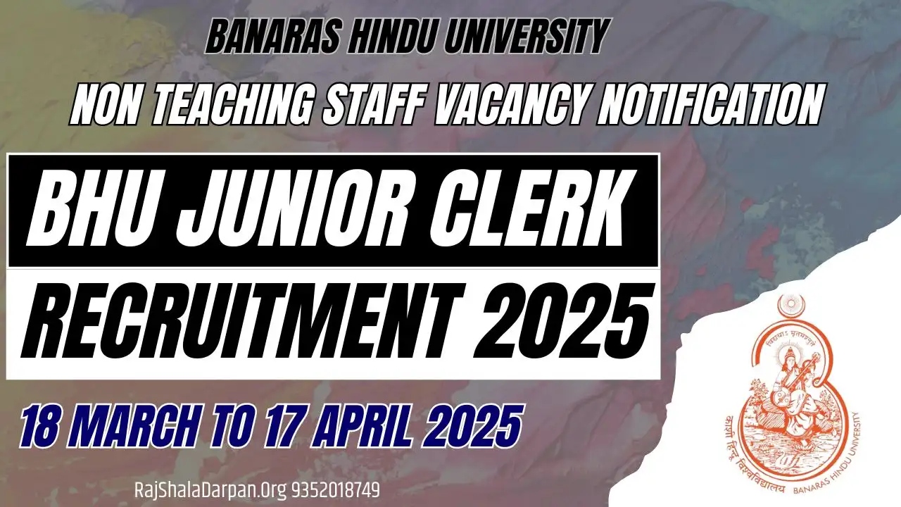 BHU Junior Clerk Recruitment 2025 Notification 199 Posts Apply Online @ bhu.ac.in