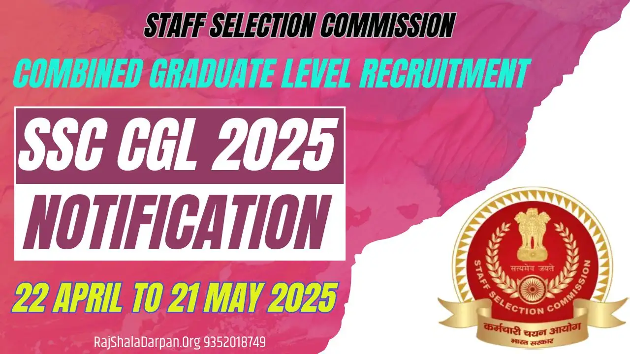 SSC CGL Notification 2025 Recruitment 10000 Posts Eligibility, Application Form, Exam Date